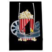 映画ユニセックス誕生日会4日 ミディアムペーパーバッグ (裏面)