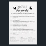 映画ラブ引用文シャワーゲームフライヤー チラシ<br><div class="desc">この楽しむブライダルシャワーとかわいシンプルいゲームで。同じスタイルでより多くのブライダルシャワーゲームのために私たちのコレクションをチェック。これらのゲームは編集できないことに注意してください。</div>