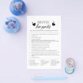 映画ラブ引用文シャワーゲームフライヤー チラシ (シングル)