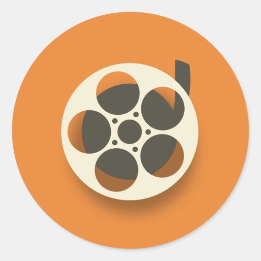 映画リール ラウンドシール (正面)