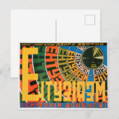 映画ロシアのポスターロシアのアヴァンギャルドプリント ポストカード (正面/裏面)