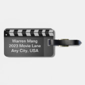 映画下見板の荷物のラベル ラゲッジタグ (裏面横)