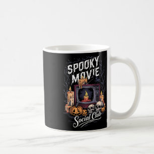 映画不気味ソーシャル・クラブヴィンテージテレビハロウィンホール コーヒーマグカップ
