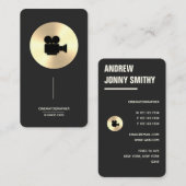 映画作家-フェイク金ゴールド 名刺 (正面/裏面)