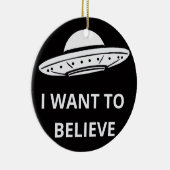 映画信じレトロ90sエイリアンUFO セラミックオーナメント (右)