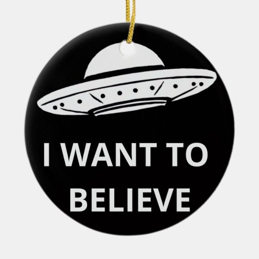 映画信じレトロ90sエイリアンUFO セラミックオーナメント (正面)