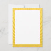 映画俳優のバーの(ユダヤ教の)バル・ミツバーのサンキューカードの黄色の青 サンキューカード (裏面)