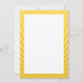 映画俳優のバーの（ユダヤ教の）バル・ミツバーのサンキューカードの黄色の青 サンキューカード (裏面)