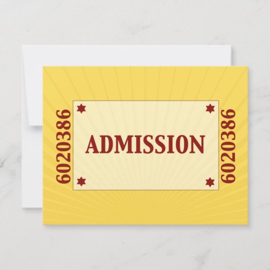 映画俳優のバーの(ユダヤ教の)バル・ミツバーの応答RSVPの黄色い青 出欠カード (正面)