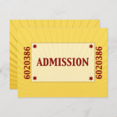 映画俳優のバーの(ユダヤ教の)バル・ミツバーの応答RSVPの黄色い青 出欠カード (正面/裏面)