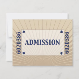 映画俳優のバーの(ユダヤ教の)バル・ミツバーの応答RSVPタンの濃紺 出欠カード