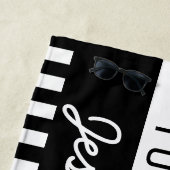 映画俳優のパーソナライズなおもしろいののために確保される ビーチタオル (インサイチュ)