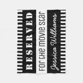 映画俳優のパーソナライズなおもしろいののために確保される フリースブランケット (正面)