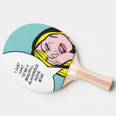 映画俳優のポップアートの卓球ラケット 卓球ラケット (横)