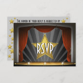 映画俳優RSVP 出欠カード (正面/裏面)