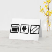 映画制作のギア カード (黄色い花)