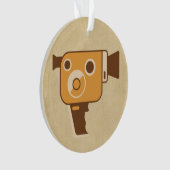 映画制作の映画監督の映画用カメラ オーナメント (正面)