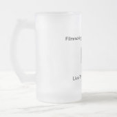 映画制作は私のハートです フロストグラスビールジョッキ (左)