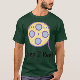 映画制作をより楽しく!面白い映画関連のフィルムリール Tシャツ
