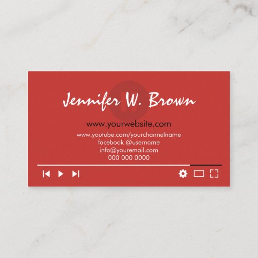 映画制作エディタYoutuberビデオディレクター 名刺 (裏面)