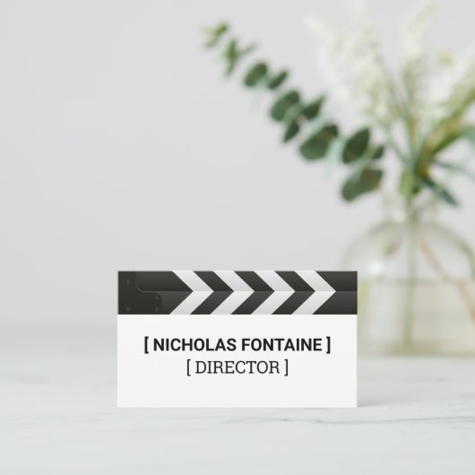 映画制作マネージャー兼監督 名刺 (スタンド正面)