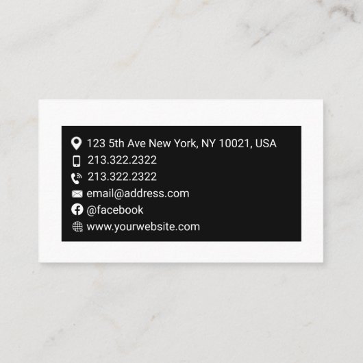 映画制作マネージャー兼監督 名刺 (裏面)