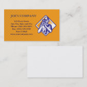 映画制作班のビデオ撮影技師の名刺 名刺 (正面/裏面)