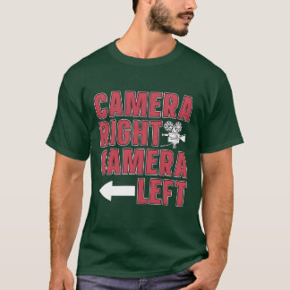 映画制作 カメラ右 カメラ左 映画監督 Tシャツ