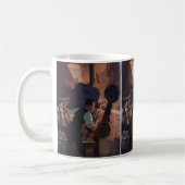 映画劇場映写技師、ヴィンテージ業 コーヒーマグカップ (左)