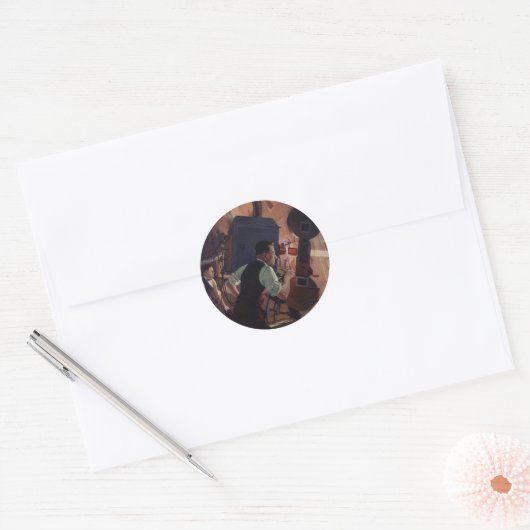 映画劇場映写技師、ヴィンテージ業 ラウンドシール (封筒)