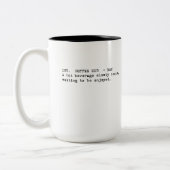 映画台本作家のマグ ツートーンマグカップ (左)