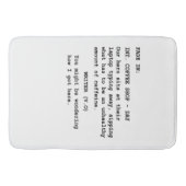 映画台本作家-おもしろいな喫茶店場面のためのギフト バスマット (正面)