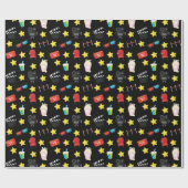 映画夜テーマのギフト用包装紙 ラッピングペーパー (フラット)