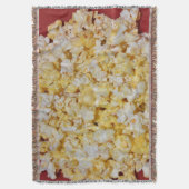 映画夜ポップコーンの軽食のバターおいしい食糧芸術 スローブランケット (正面縦)