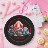 映画夜ポップコーン ペーパープレート (パーティー)