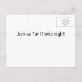 映画夜招待 インビテーションポストカード (裏面)