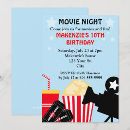 映画夜誕生日 招待状
