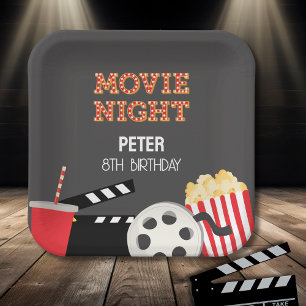 映画夜 ペーパープレート