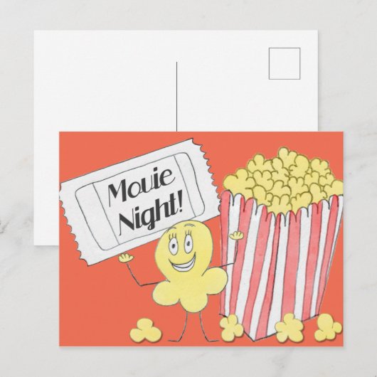 映画夜 ポストカード (正面/裏面)