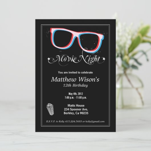 映画夜 招待状 (スタンド正面)
