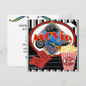 映画夜 招待状 (正面/裏面)