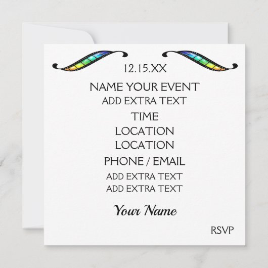 映画夜 招待状 (裏面)