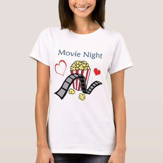 映画夜 Tシャツ (正面)