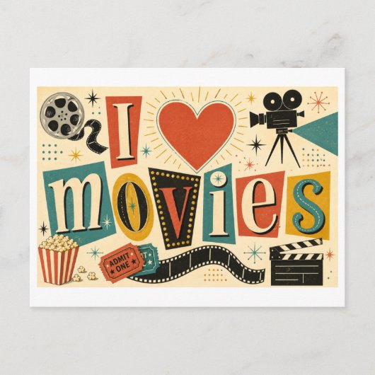 "映画大好き" ポストカード (正面)