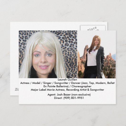 映画女優ラウラ・ギレン映画総合 ポストカード (正面/裏面)