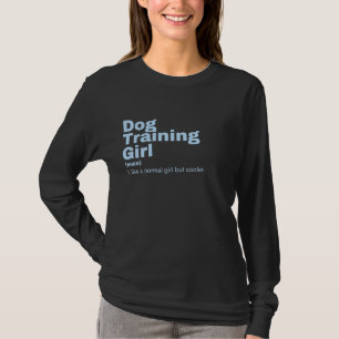 映画女子 – 犬の訓練 Tシャツ