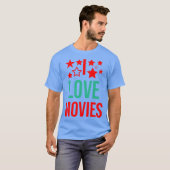 映画好きな友達へのギフトに 面白いプレゼント Tシャツ (正面フル)