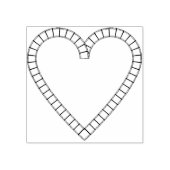 映画好きのハートイラストレーションスタンプ ラバースタンプ (インプリント)