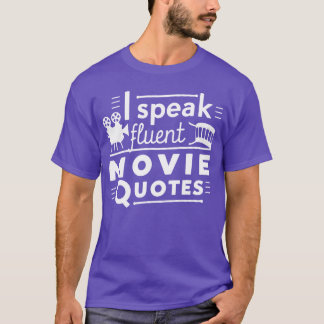 映画好きの引用 ミニマリストのシルエット 面白い Tシャツ