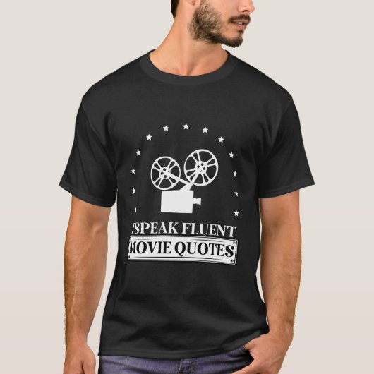 映画引用文シネマフィルムポップコーン劇場 Tシャツ (正面)